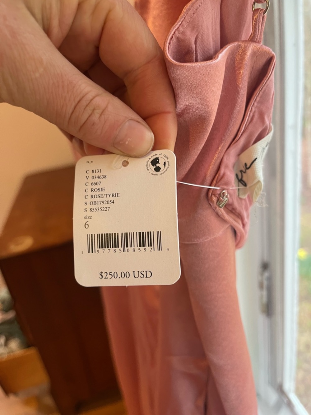 Rose free people jumpsuit dress  (Size 6)